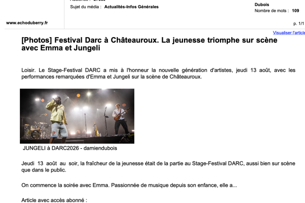WWW.ECHODUBERRY.FR - 14 AOÛT 2026
