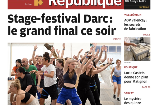 LA NOUVELLE RÉPUBLIQUE - PAGE - 23 AOÛT 2024