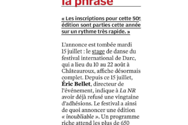 LA NOUVELLE RÉPUBLIQUE - 17 JUILLET 2025